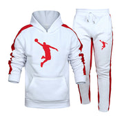 Autumn and Winter Tracksuit Men 2 Pieces Set Sweatshirt + Sweatpants Sportswear Hoodies Casual Mens Clothing Hoodies Suit