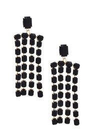 Square Rhinestone Dangle Earring