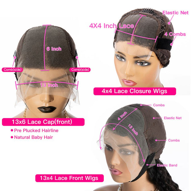 13x4 13x6 Lace Front Wig Short Bob Wigs Straight Lace Front Human Hair Wigs For Women Pre Pluck With Baby Hair Glueless Wig Remy