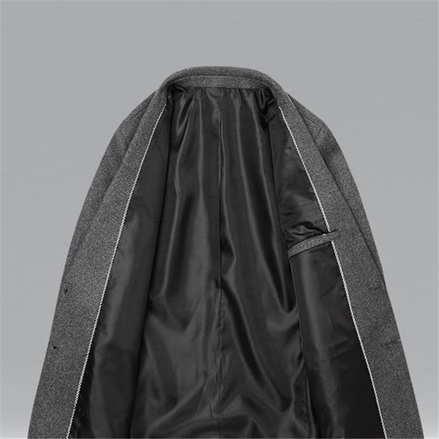 High Quality Men&#39;s Wool Suit Coat Wool Blends Casual Blazers Men Suit Top Male Solid Business Casual Mens Coats and Jackets