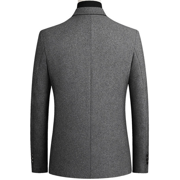 High Quality Men&#39;s Wool Suit Coat Wool Blends Casual Blazers Men Suit Top Male Solid Business Casual Mens Coats and Jackets