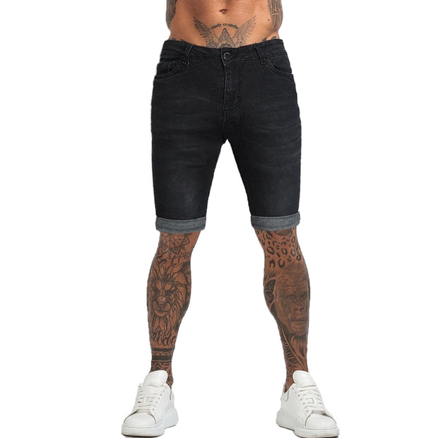 Hommes Shorts Jeans Denim Shorts Noir Taille Haute Déchiré D'été Jeans Shorts Pour Hommes Marque Plus La Taille Casual Streetwear dk03