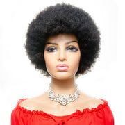Short Afro Wig Brazilian Human Hair Wigs for Woman Remy Glueless Afro Kinky Curly Wig 150% Density Natural Color Remy Yepei Hair
