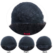 Short Afro Wig Brazilian Human Hair Wigs for Woman Remy Glueless Afro Kinky Curly Wig 150% Density Natural Color Remy Yepei Hair