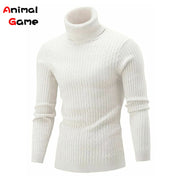 Winter Warm Turtleneck Sweater Casual Men&#39;s Rollneck Warm Knitted Sweater Keep Warm Men Jumper  Knit Woolen Sweater