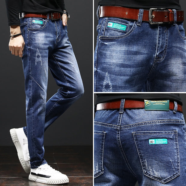 Design Denim Skinny Jeans Distressed Men New 2020 Spring Autumn Clothing Good Quality Men Designer Jeans for Men