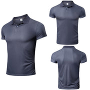 100% Polyester T Shirt For Men Sportswear Casual Collar Camisetas Sports Top Quick Dry and Lightweight Clothing Men&#39;s Tracksuit