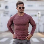 New Autumn Fashion Thin Sweaters Men Casual Long Sleeve Pullovers Man O-Neck Solid Slim Fit Sweaters Knitting Tops pull homme