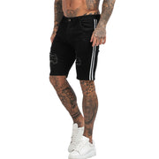 Hommes Shorts Jeans Denim Shorts Noir Taille Haute Déchiré D'été Jeans Shorts Pour Hommes Marque Plus La Taille Casual Streetwear dk03