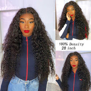 180% Water Wave Lace Front Wig HD Lace Frontal Wig Wet And Wavy Lace Front Human Hair Wigs T Part Brazilian Curly Human Hair Wig