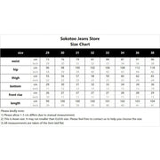 Men&#39;s White Letters Numbers Print Black Jeans Trendy Sim Fit Stretch Denim Pencil Pants Trousers