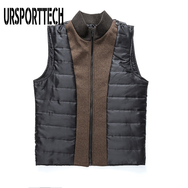 Winter Warm Wool Blend Coat Men Thick Overcoats Topcoat Mens Single Breasted Jackets And Coats With Adjustable Vest Men&#39;s Coat