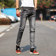 Men Stretchy Denim Skinny Green Jeans 2022 Spring Autumn Brand bLACK High Quality Fashion Jeans
