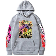 2021 Harajuku JOJO&#39;s Bizarre Adventure Unisex Hoodies Japanese Anime JOJO Printed Men&#39;s Hoodie Streetwear Casual Sweatshirts