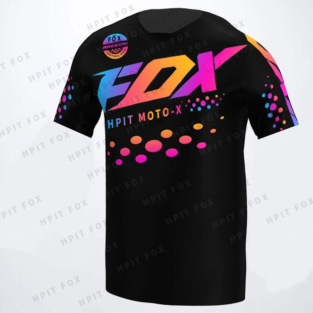 2022 Men&#39;s Downhill Jerseys HPIT FOX Mountain Bike MTB Shirts Offroad DH Motorcycle Jersey Motocross Sportwear Clothing FXR Bike