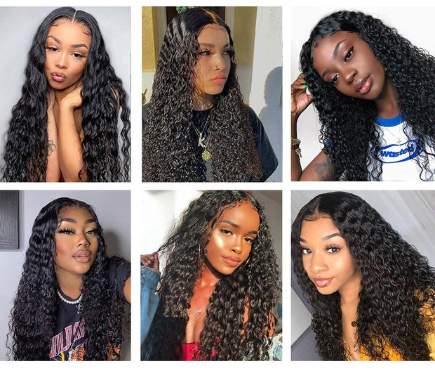 BAHW Hair Brazilian Kinky Curly Bundles With Closure 3 Bundles Human Hair With Closure Remy Hair Weave Bundles With Closure 30''
