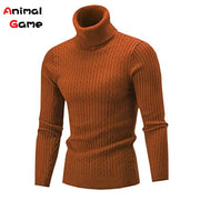 Winter Warm Turtleneck Sweater Casual Men&#39;s Rollneck Warm Knitted Sweater Keep Warm Men Jumper  Knit Woolen Sweater