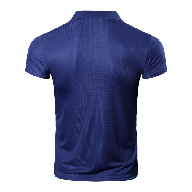 100% Polyester T Shirt For Men Sportswear Casual Collar Camisetas Sports Top Quick Dry and Lightweight Clothing Men&#39;s Tracksuit