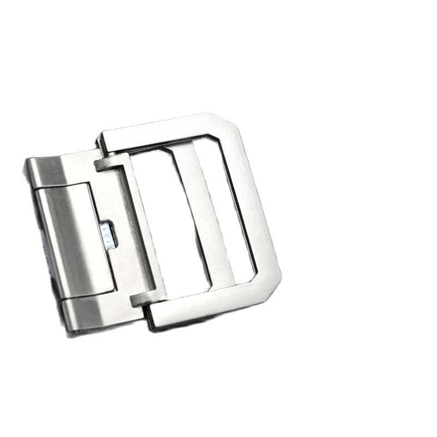 Men&#39;s and Women&#39;s Spring and Autumn Youth Double Ring Buckle Color Matching Adjustable Length Jeans Canvas Belt