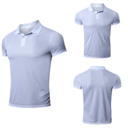 100% Polyester T Shirt For Men Sportswear Casual Collar Camisetas Sports Top Quick Dry and Lightweight Clothing Men&#39;s Tracksuit
