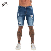 Hommes Shorts Jeans Denim Shorts Noir Taille Haute Déchiré D'été Jeans Shorts Pour Hommes Marque Plus La Taille Casual Streetwear dk03
