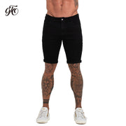 Hommes Shorts Jeans Denim Shorts Noir Taille Haute Déchiré D'été Jeans Shorts Pour Hommes Marque Plus La Taille Casual Streetwear dk03