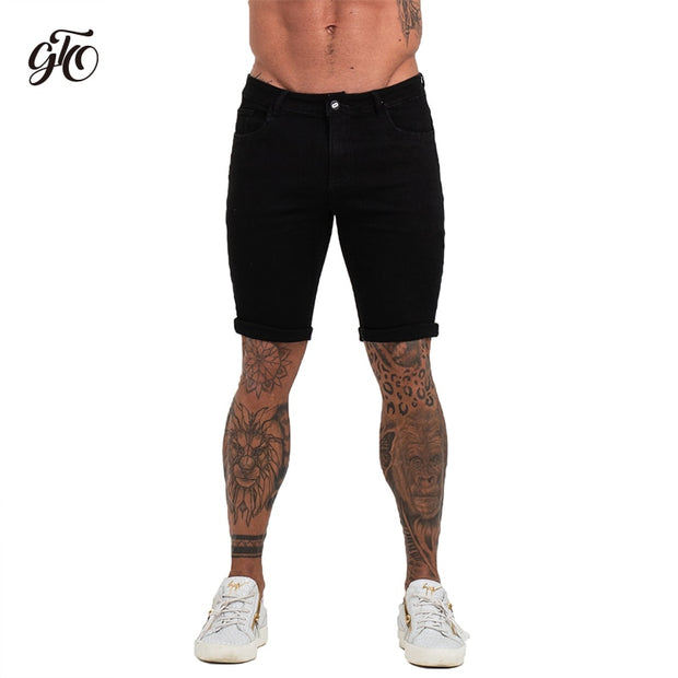 Hommes Shorts Jeans Denim Shorts Noir Taille Haute Déchiré D'été Jeans Shorts Pour Hommes Marque Plus La Taille Casual Streetwear dk03
