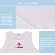 X-Tiger Men&#39;s Cycling Base Layers 2022 MTB Bike Cool Mesh Superlight Vest Breathable Short Sleeves Cycling Shirt Undershirt