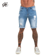Hommes Shorts Jeans Denim Shorts Noir Taille Haute Déchiré D'été Jeans Shorts Pour Hommes Marque Plus La Taille Casual Streetwear dk03