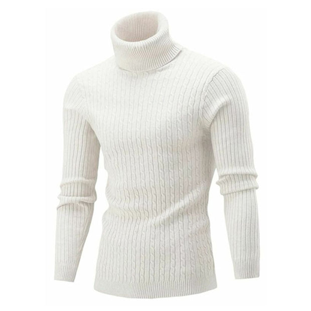 Winter Warm Turtleneck Sweater Casual Men&#39;s Rollneck Warm Knitted Sweater Keep Warm Men Jumper  Knit Woolen Sweater