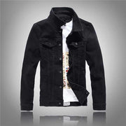 Nouveau Mode Hommes Denim Veste Cowboy Blanc Jeans Veste Hommes Casual Slim Fit Jeans Veste Coton Manteau OUTWEAR Homme Vêtements