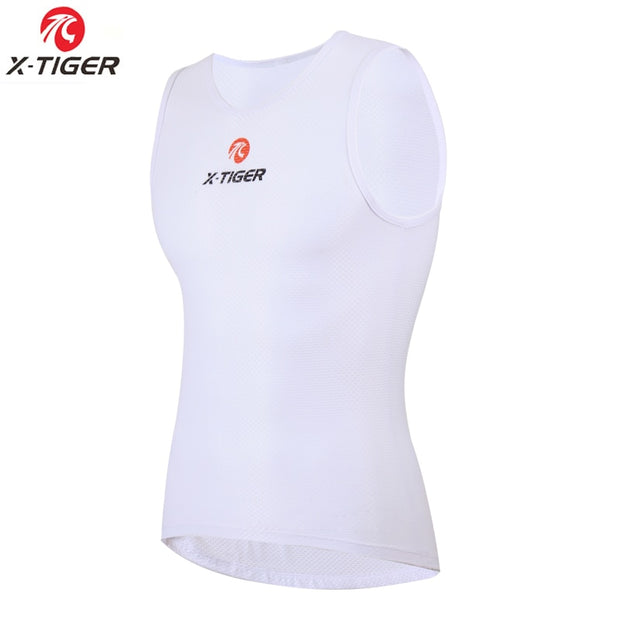 X-Tiger Men&#39;s Cycling Base Layers 2022 MTB Bike Cool Mesh Superlight Vest Breathable Short Sleeves Cycling Shirt Undershirt