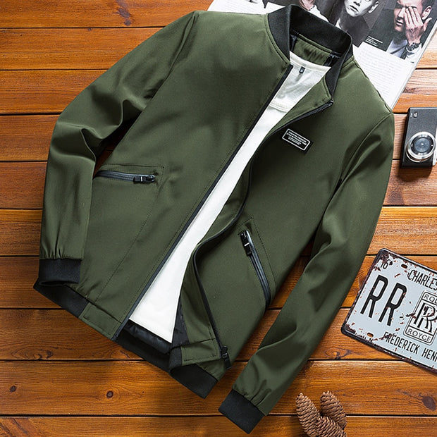 MANTLCONX  Plus Size M-8XL Casual Jacket Men Spring Autumn Outerwear Mens Jackets and Coats Male Jacket for Men&#39;s Clothing Brand