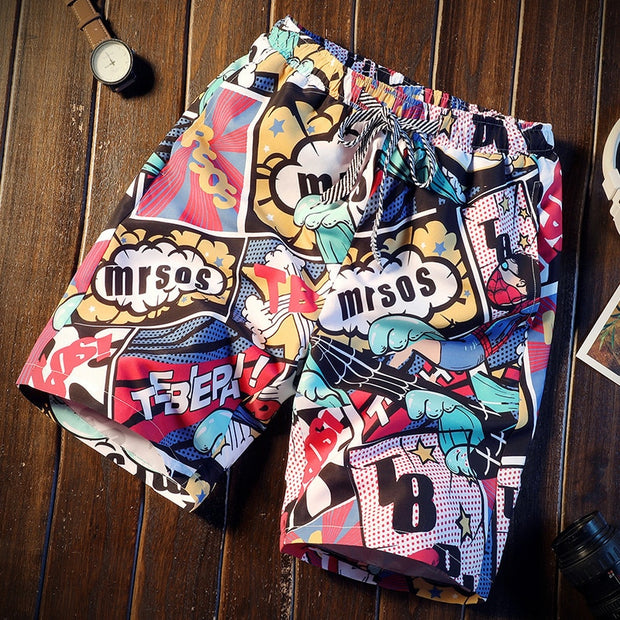 2022 Summer New Men short 16 Style Men Fashion Beachwear Camouflage Print Quick Dry Shorts Drawstring Sportwear Mens Shorts