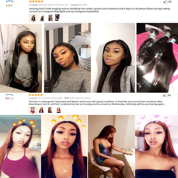 Sweetie 13X4 Ear To Ear Lace Frontal Closure With Bundles Peruvian Straight Human Hair Bundles With Frontal Remy Hair Extension