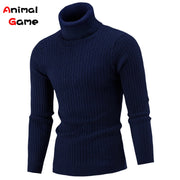 Winter Warm Turtleneck Sweater Casual Men&#39;s Rollneck Warm Knitted Sweater Keep Warm Men Jumper  Knit Woolen Sweater
