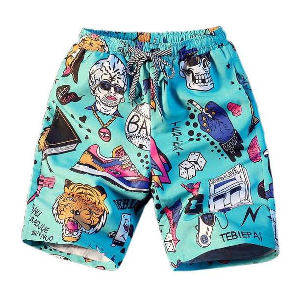 2022 Summer New Men short 16 Style Men Fashion Beachwear Camouflage Print Quick Dry Shorts Drawstring Sportwear Mens Shorts