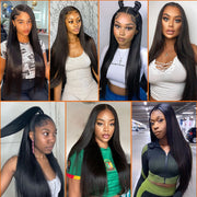 Straight Lace Front Human Hair Wigs for Women 30 40 Inch Brazilian Natural Hd Glueless Full Transparent 13x4 Lace Frontal Wig