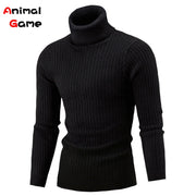 Winter Warm Turtleneck Sweater Casual Men&#39;s Rollneck Warm Knitted Sweater Keep Warm Men Jumper  Knit Woolen Sweater