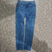 Women Leggings Denim Jeans Pants With Pocket Slim Leggings Women Fitness Blue Black Leggins 2021