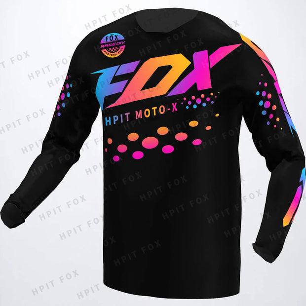 2022 Men&#39;s Downhill Jerseys HPIT FOX Mountain Bike MTB Shirts Offroad DH Motorcycle Jersey Motocross Sportwear Clothing FXR Bike
