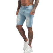Hommes Shorts Jeans Denim Shorts Noir Taille Haute Déchiré D'été Jeans Shorts Pour Hommes Marque Plus La Taille Casual Streetwear dk03