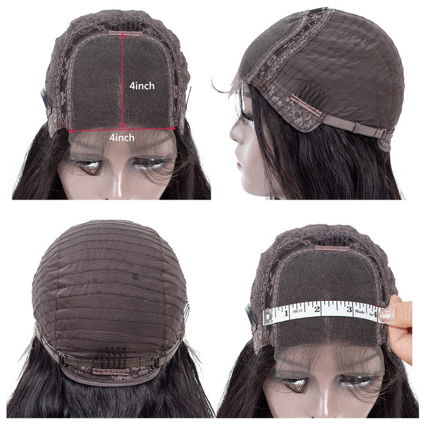 Body Wave 4x4 Lace Closure Wig Brazilian Body Wave Lace Closure Human Hair Wigs Human Hair Wigs For Women With Baby Hair QUEEN