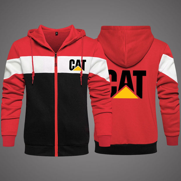 2022 New Cat Caterpillar Tractor Men's Clothing Sweatshirts Male Jackets Fleece Warm Hoodies Quality SportWear Harajuku Outwear