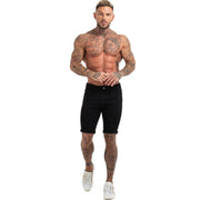 Hommes Shorts Jeans Denim Shorts Noir Taille Haute Déchiré D'été Jeans Shorts Pour Hommes Marque Plus La Taille Casual Streetwear dk03