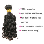Straight Body Curly Water Deep Wave Bundles SOKU 28 30 inch Brazilian Hair Weave Bundles Remy Hair Weave Natural Color 1PC