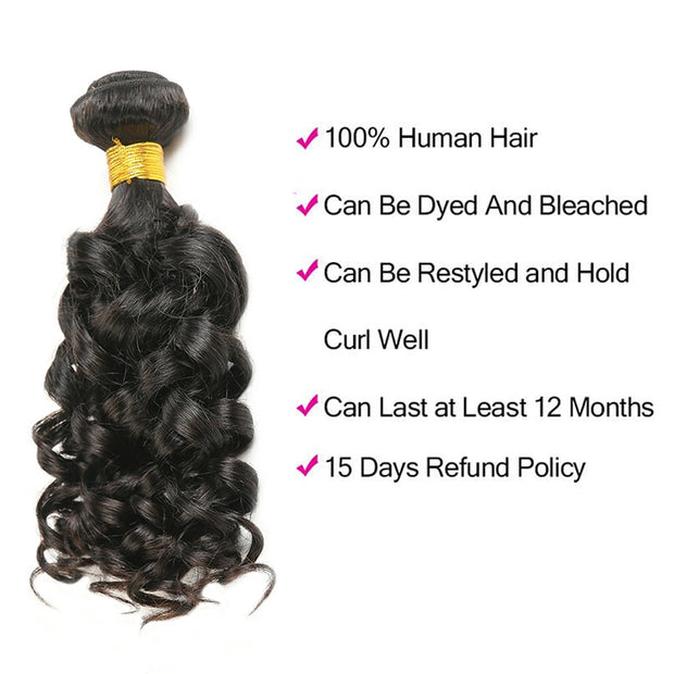 Straight Body Curly Water Deep Wave Bundles SOKU 28 30 inch Brazilian Hair Weave Bundles Remy Hair Weave Natural Color 1PC