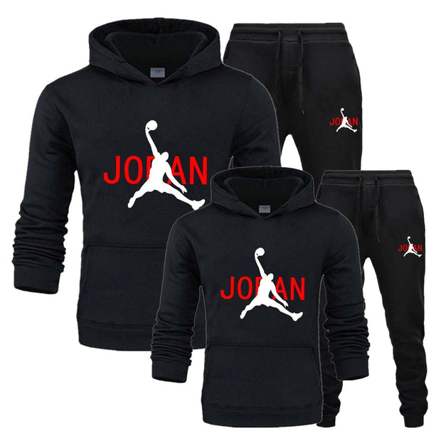 Men's Winter Couple Hoodie Sets Tracksuit Sportswear New Men Sweatshirt and Sweatpant Suit Fashion Streetwear Pullover Clothes
