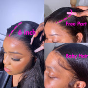 13x4 13x6 Lace Front Wig Short Bob Wigs Straight Lace Front Human Hair Wigs For Women Pre Pluck With Baby Hair Glueless Wig Remy