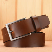Male Genuine Leather Belts For Men&#39;s High Quality Luxury Pin Buckle Jeans Cowskin Casual Belt Business Cowboy Waistband